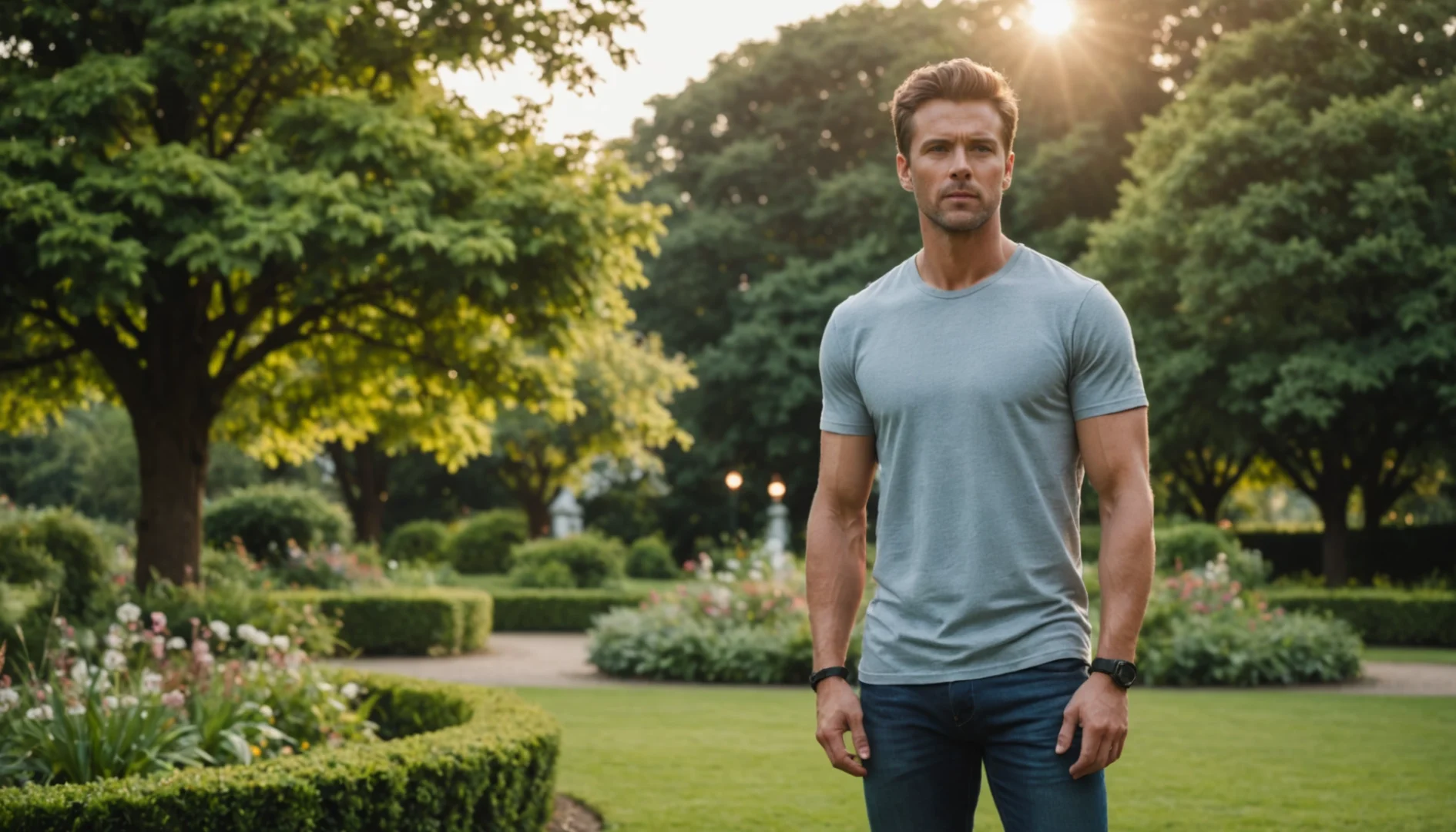 homme un peu musclé